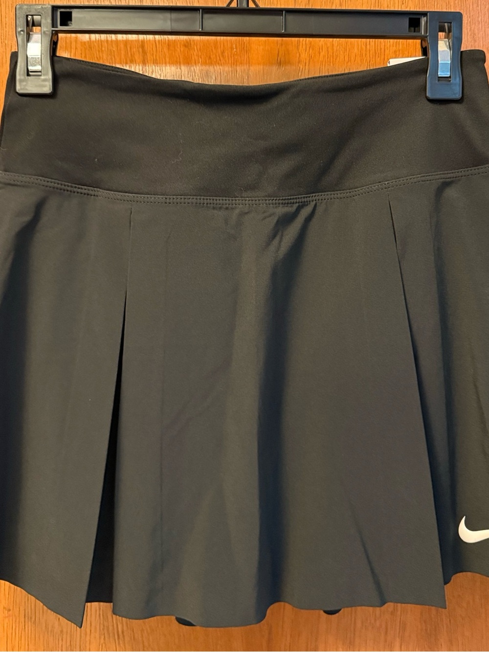 Women's Nike Black Standard Fit Athletic Tennis Skirt with Shorts
